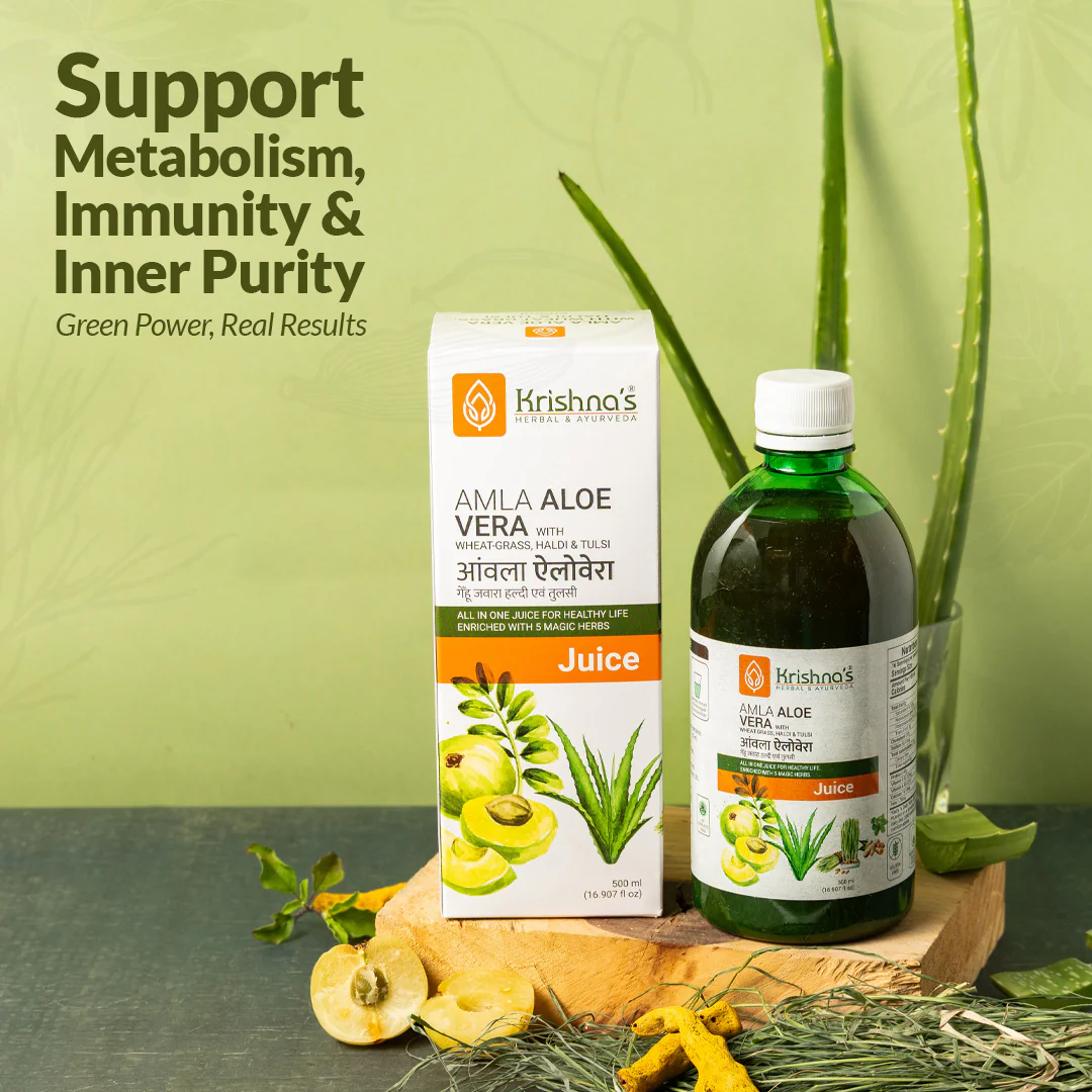 Amla Aloe Vera Wheat grass Haldi Tulsi Juice - Image 8