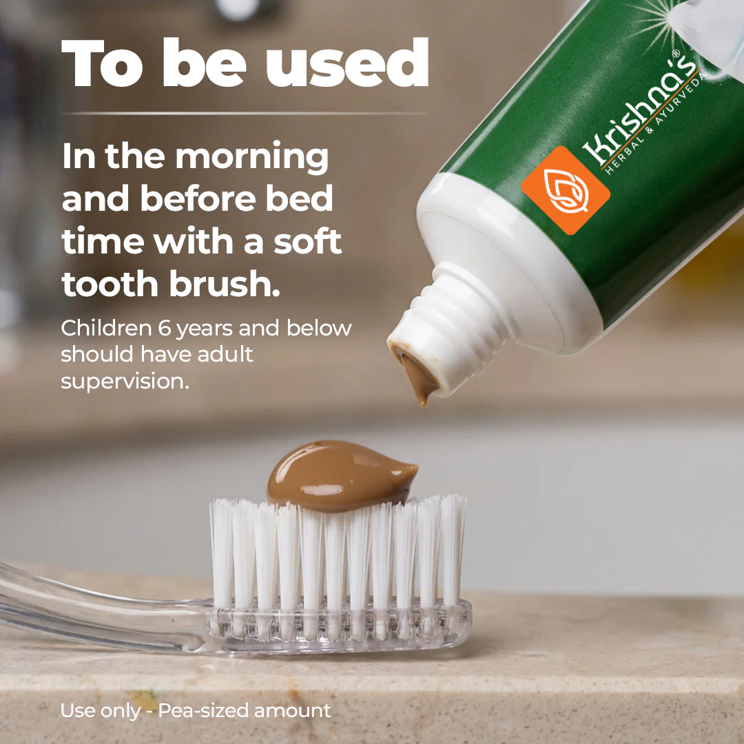 SLS Free Dantoshad Ayurvedic Toothpaste - Image 5