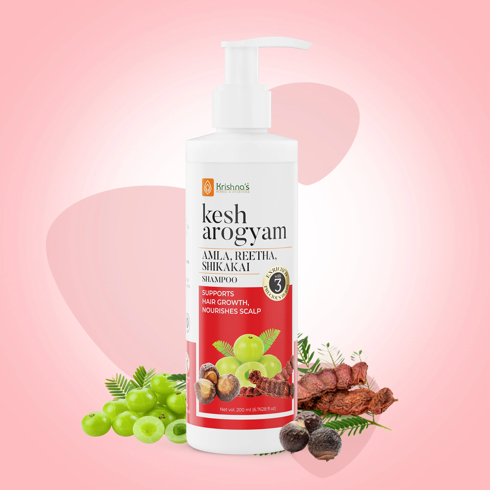 Kesharogyam Reetha Shikakai Amla Shampoo - Image 5
