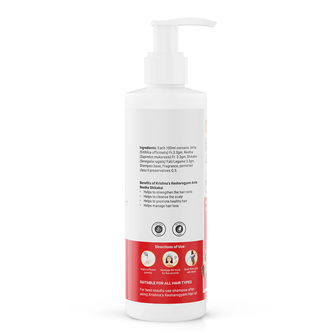Kesharogyam Reetha Shikakai Amla Shampoo - Image 9