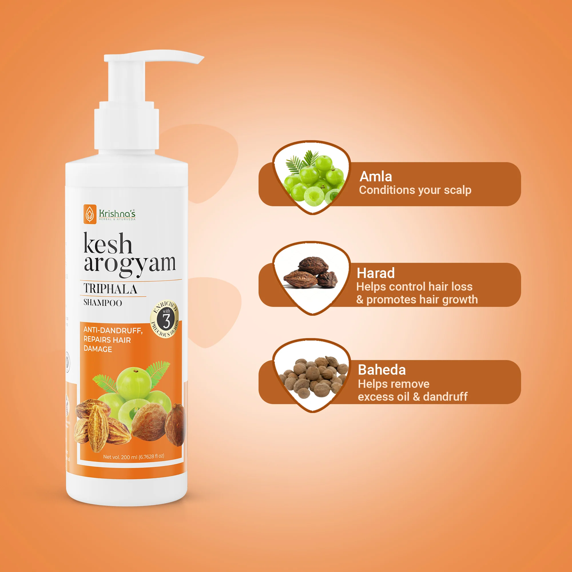 Kesharogyam Triphala Shampoo - Image 3